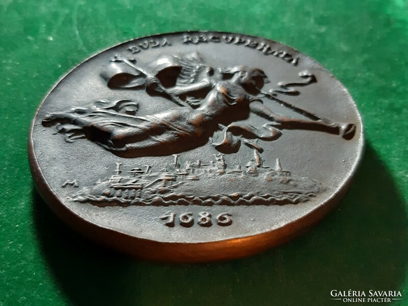 Madarassy walter: buda recuperata 1686-1986, mee-mnt medal