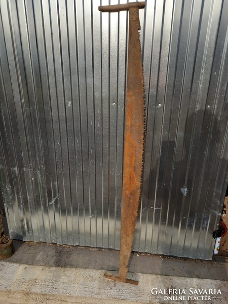 Antique saw two-man wood cutting tool! 152 cm long