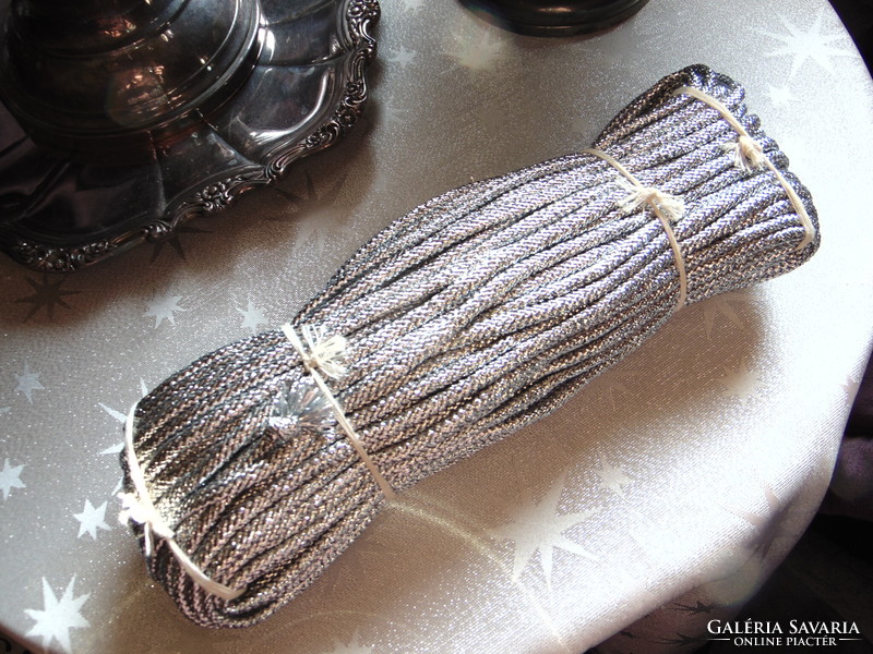 Final sale! Silver braid, cord, trim