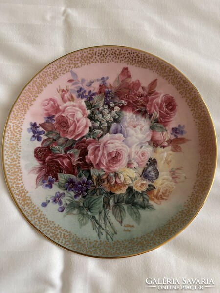 Dreamy lena liu pink numbered decorative plate,