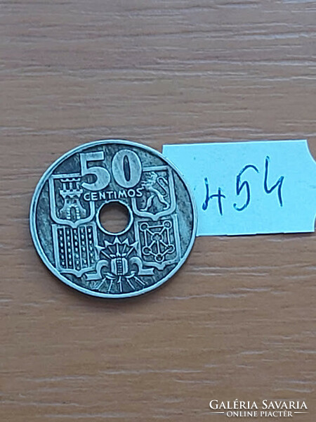 Spain 50 cm 1949 copper-nickel francisco franco 454