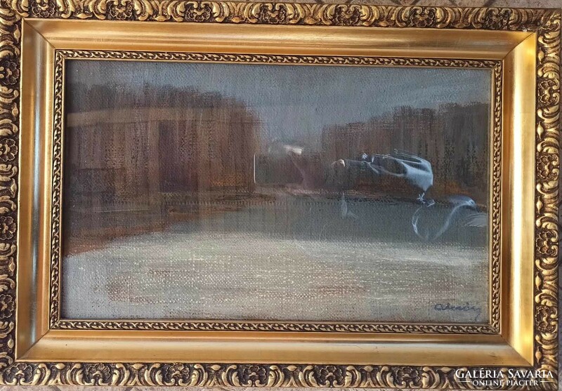 Almásy Aladár oil painting
