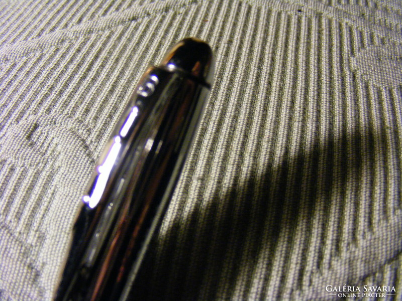 Balmain chrome ballpoint pen engraved happy birthday