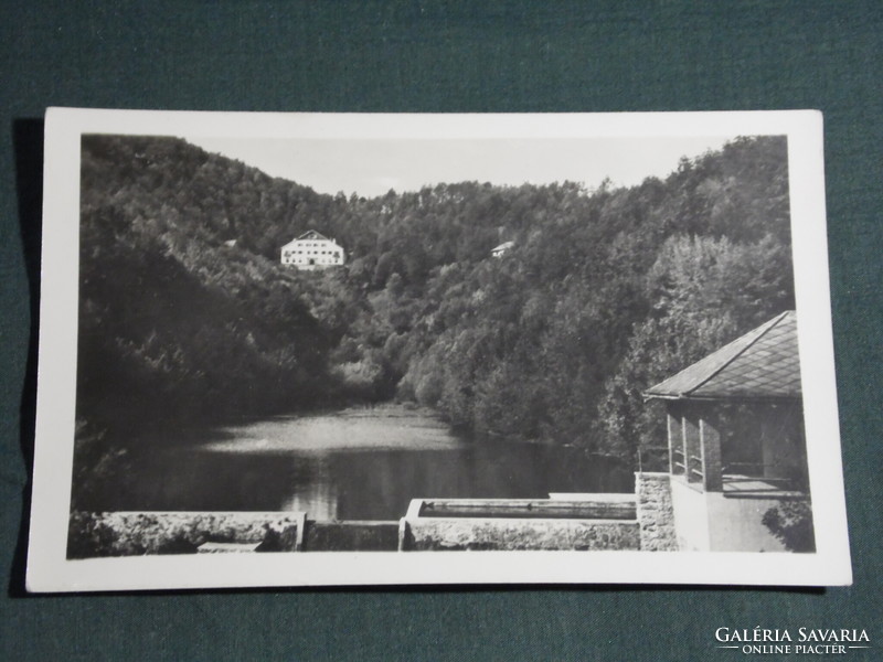 Postcard, aggtelek jósvafő, sea view hostel, trógefö valley view detail