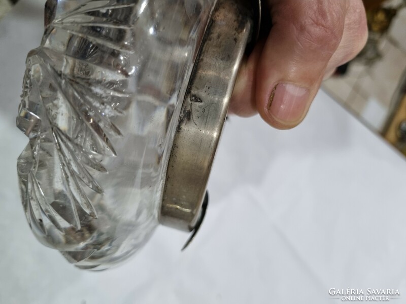 Old silver rimmed ashtray