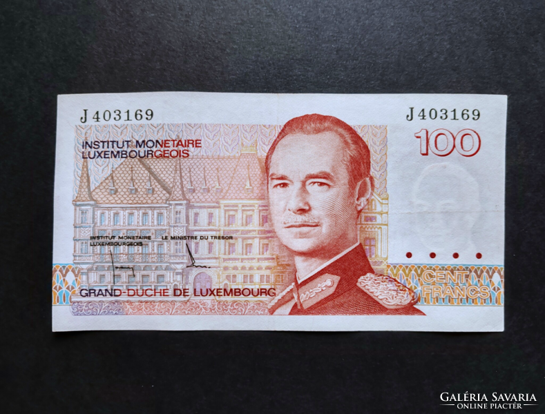 Luxembourg 100 francs / francs / francs 1986, vf+
