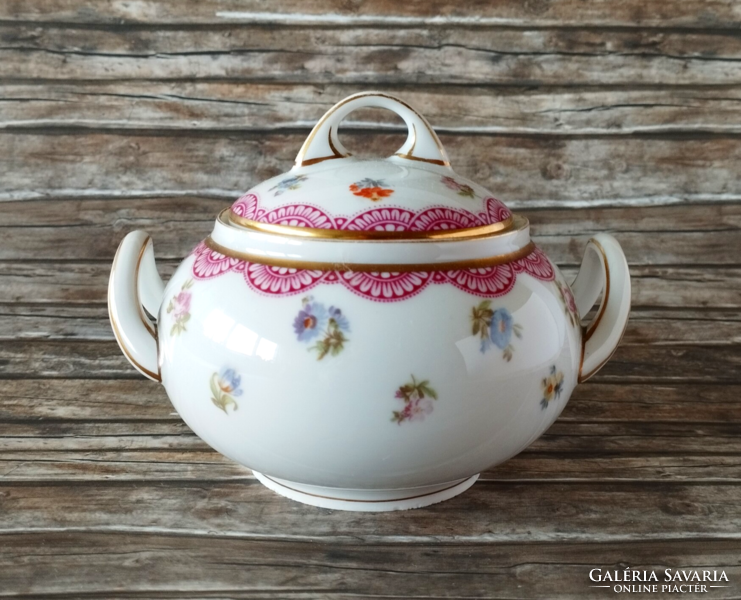 Antique Hutschenreuther Selb Bavarian porcelain sugar bowl from 1935