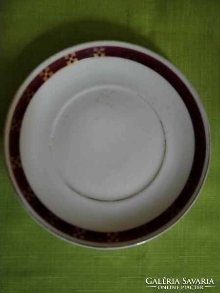 Antik Pirkenhammer porcelán 5 darabos teás csészék-aljukkal