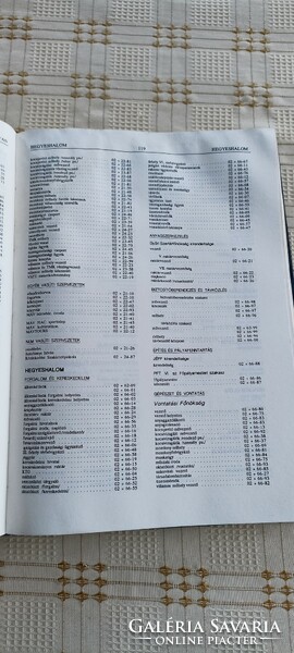 MÁV Vasútüzemi telefonkönyv 1990