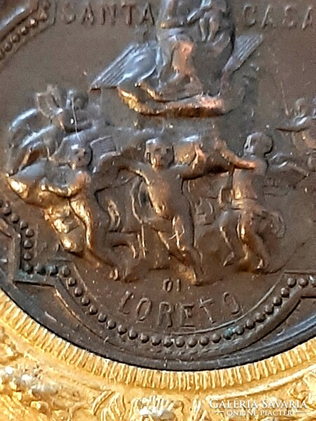 Loreto holy house s.S virgo lauretana commemorative medal, pendant, santa casa loreto s.S virgo lauretana