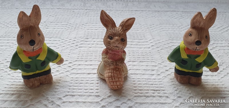 3 pcs Easter bunny figure decoration accessory