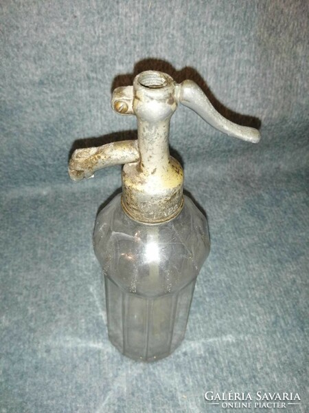 Antique soda bottle, inscription on the head: rappaport w.M. Pope