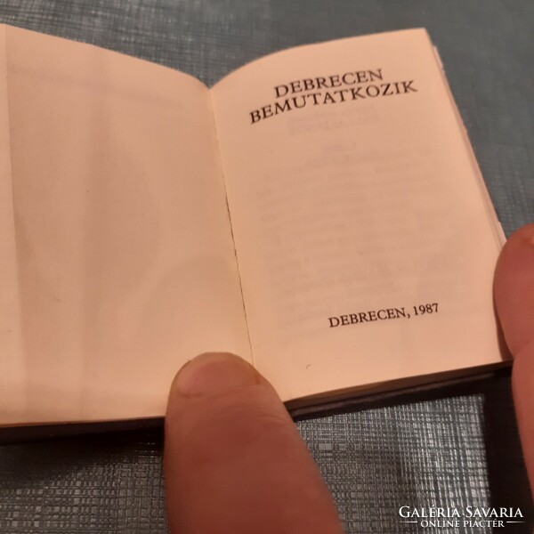 Debrecen presents the 1987 mini-book, beautiful