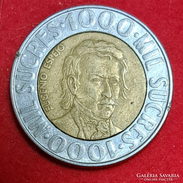 1996. Ecuador 1000 sucre bimetal (335)