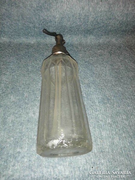 Antique soda bottle, inscription on the head: rappaport w.M. Pope