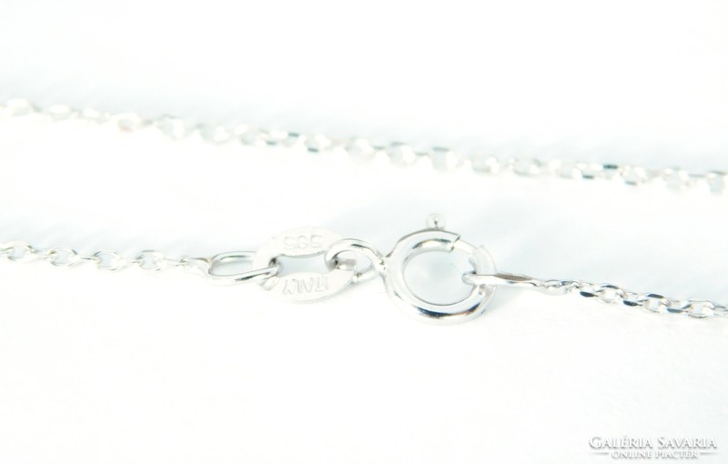 14 K white gold necklace 42.5 Cm long, 2.20 Gr