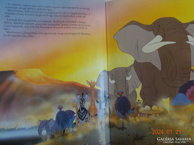 Walt disney: the lion king - old storybook, Hungarian book club edition