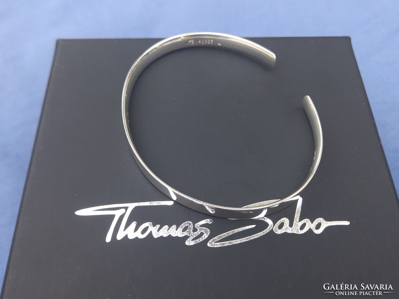 Silver engravable thomas sabo open bracelet