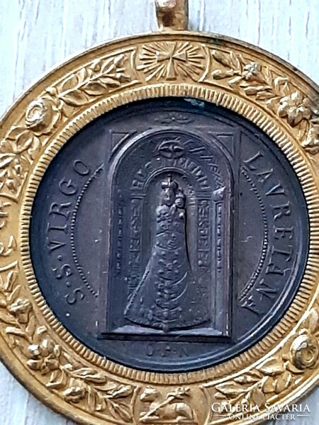 Loreto holy house s.S virgo lauretana commemorative medal, pendant, santa casa loreto s.S virgo lauretana