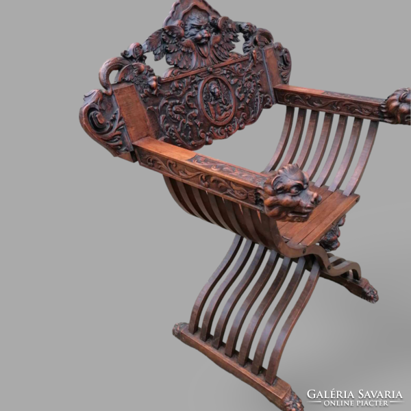 Neoreneszánsz-savonarola szék
