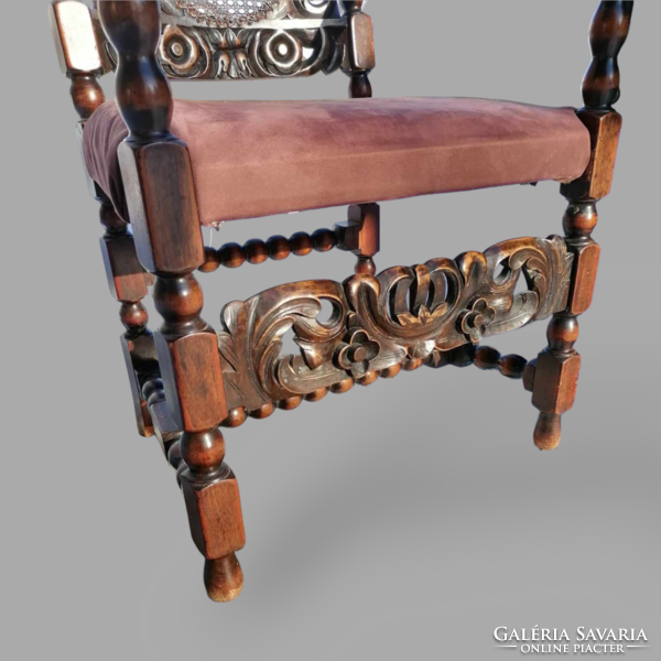 Neo-Renaissance armchair