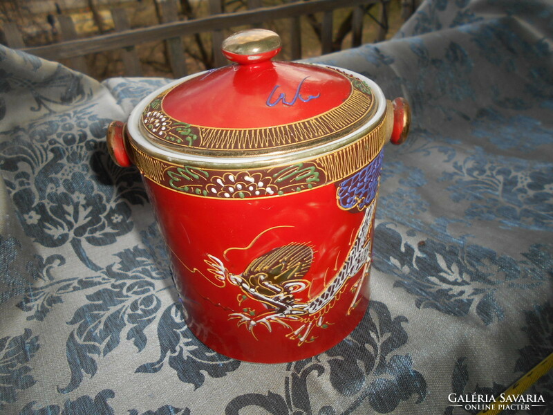 Satsuma Japanese hand painted biscuit holder