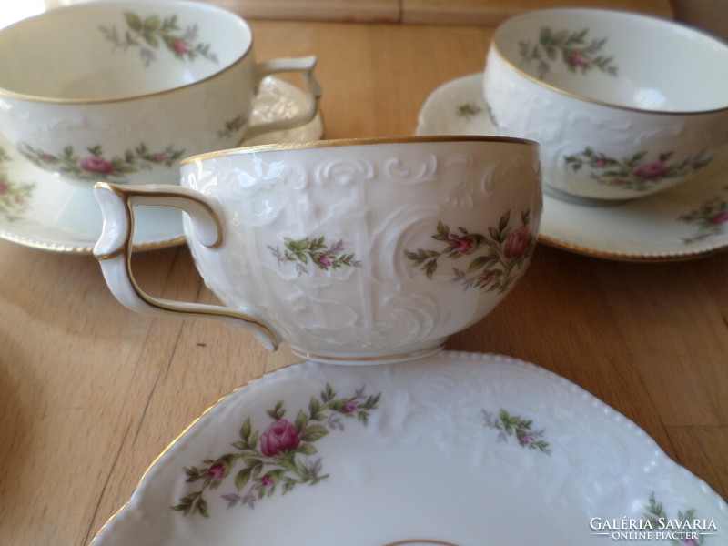 Rosenthal classic rose Sanssouci porcelain cup set - piece