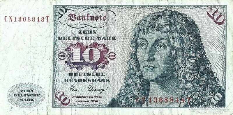 10 márka 1980 Németország