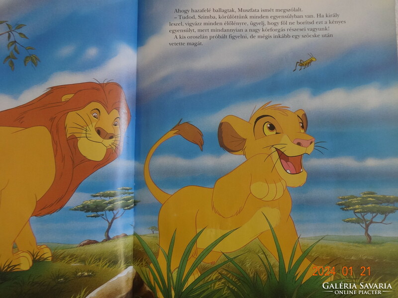 Walt disney: the lion king - old storybook, Hungarian book club edition