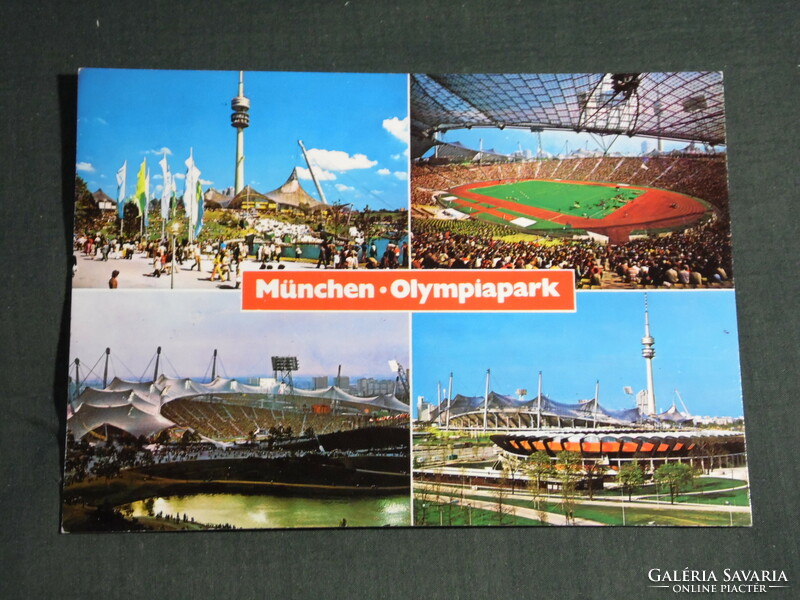 Postcard, Germany, Munich Olympic Stadium, Olympic Park