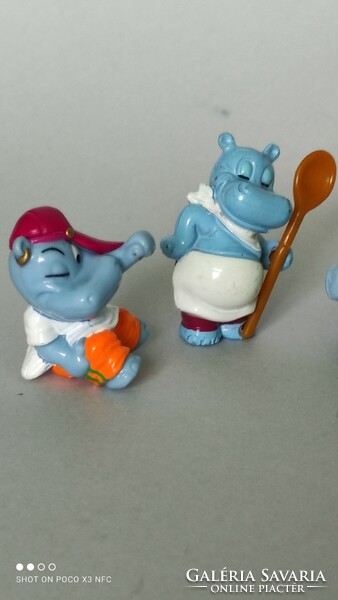 Kinder víziló gyűjteménybe is 7 darab együtt happy hippos
