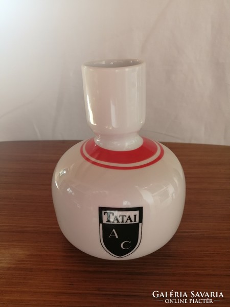 Hollóházi porcelán váza _ Tatai Atlétikai Club