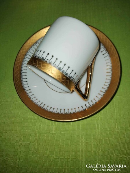 Antique pirkenhammer porcelain 6-piece mocha cups with saucers