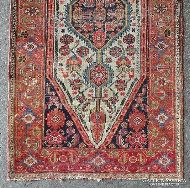 1L014 antique oriental hand-knotted tree of life Caucasian Persian rug 103 x 192 cm