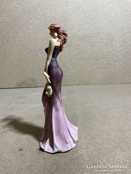 Art deco dancer statue, ceramic, 25 x 9 cm. 2206