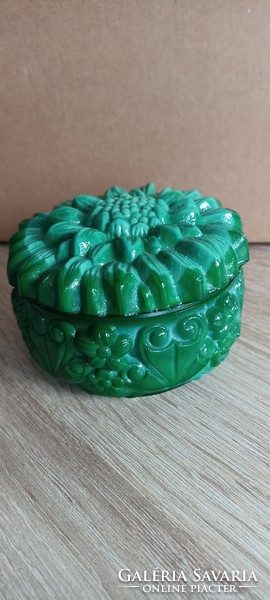 Green malachite jewelry box, bonbonier