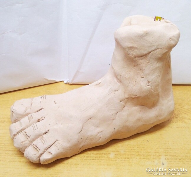 Foot head terracotta handicraft sculpture, unique rarity. Stylish modern decoration