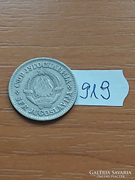 Yugoslavia 1 dinar 1968 copper-nickel 919