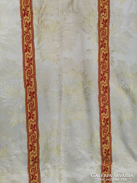 Fehér, brokát régi miseruha, kiváló állapotú papi, liturgikus ruhadarab