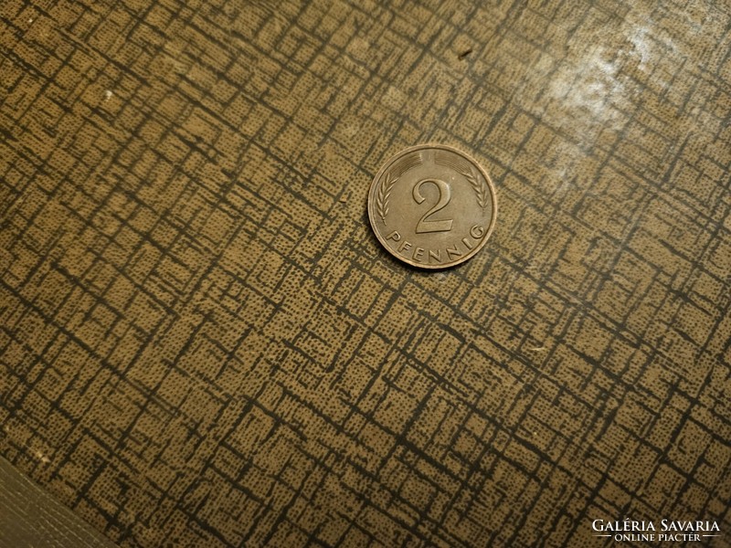 1950-es 2 Pfennig J