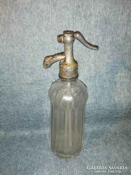 Antique soda bottle, inscription on the head: rappaport w.M. Pope