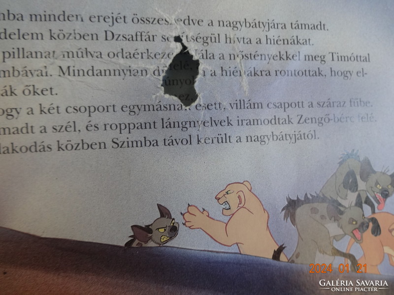 Walt disney: the lion king - old storybook, Hungarian book club edition