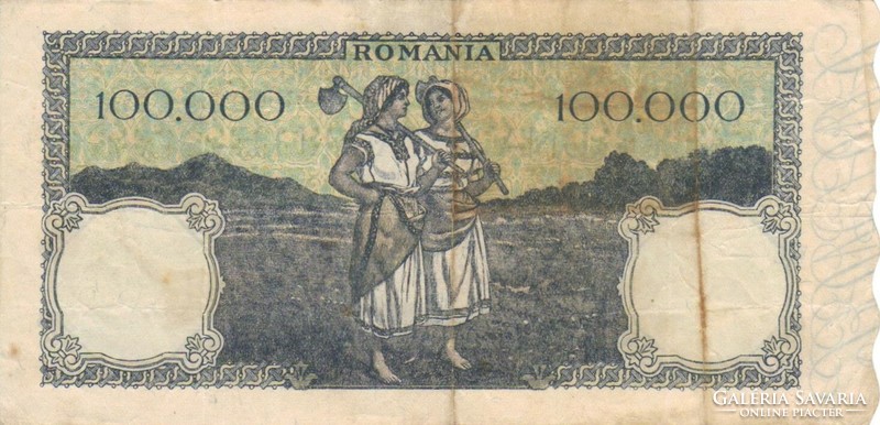 100000 lei 1946 Románia 2.