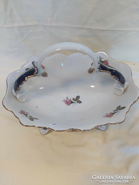 Romanian porcelain tray with handles