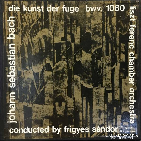 Bach / Liszt Ferenc chamber orch. Sándor Frigyes - die kunst der fuge bwv. 1080 (2Xlp, album)