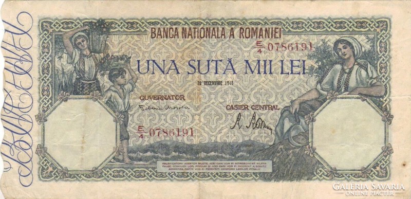 100000 Lei 1946 Romania 2.