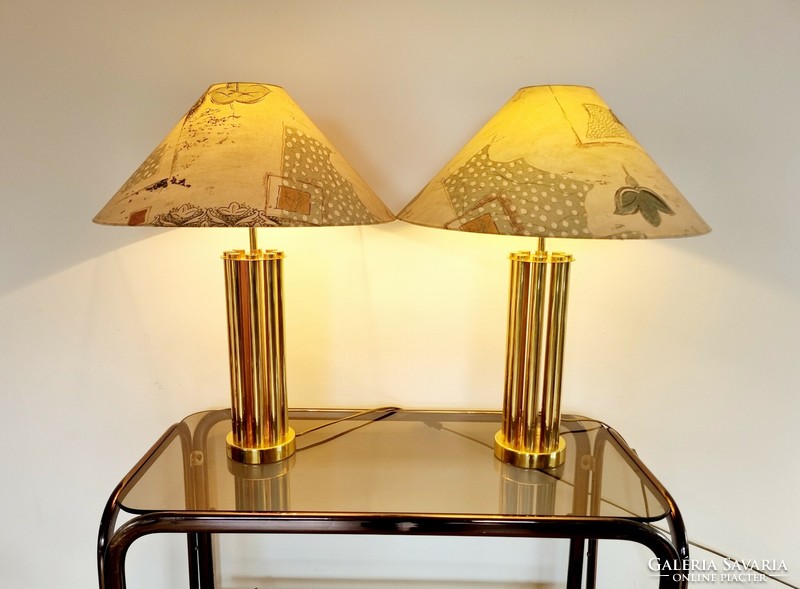 Pair of French vintage Joseph Busche lamps