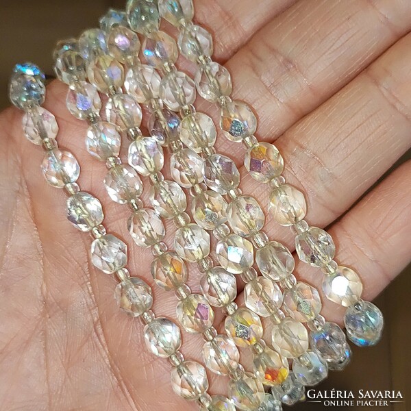 Aurora borealis crystal necklace 120cm