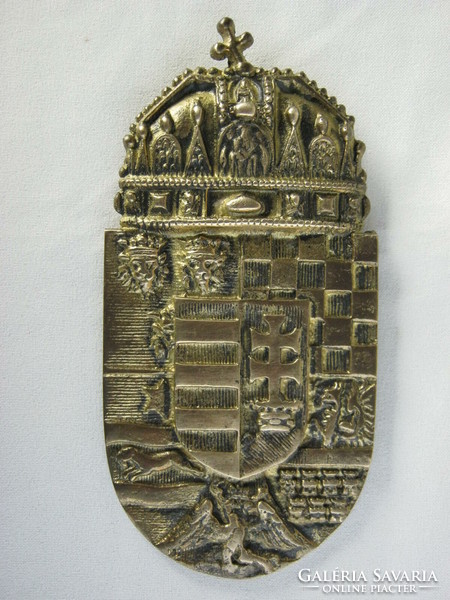 Copper wall decoration Hungarian coat of arms