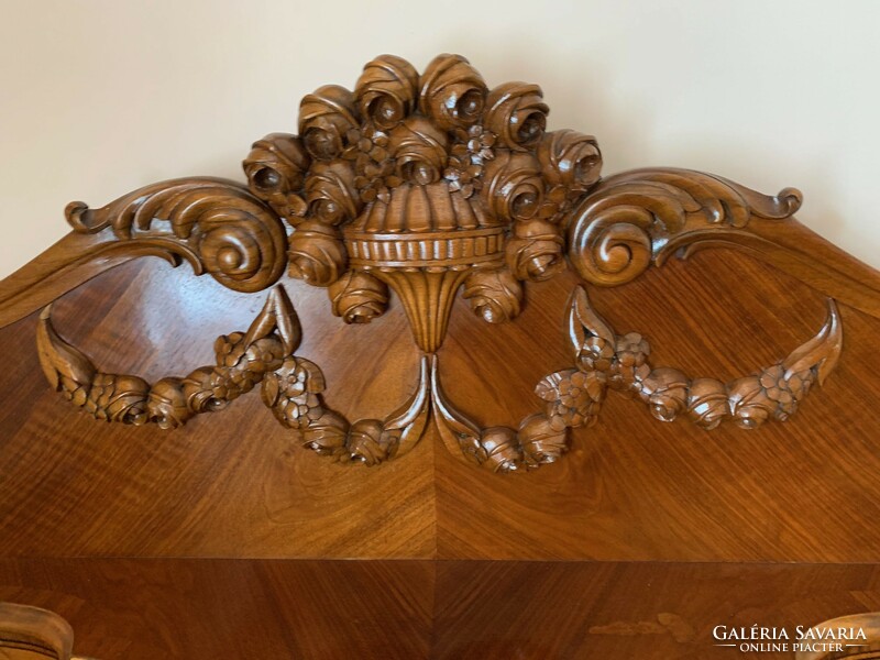 Neobaroque dining room furniture in renovated condition